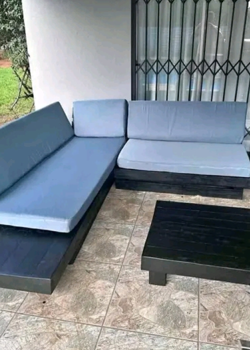 Lshape  Set With Cushions R5 500
